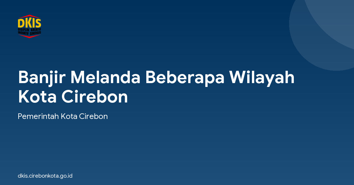 Banjir Melanda Beberapa Wilayah Kota Cirebon