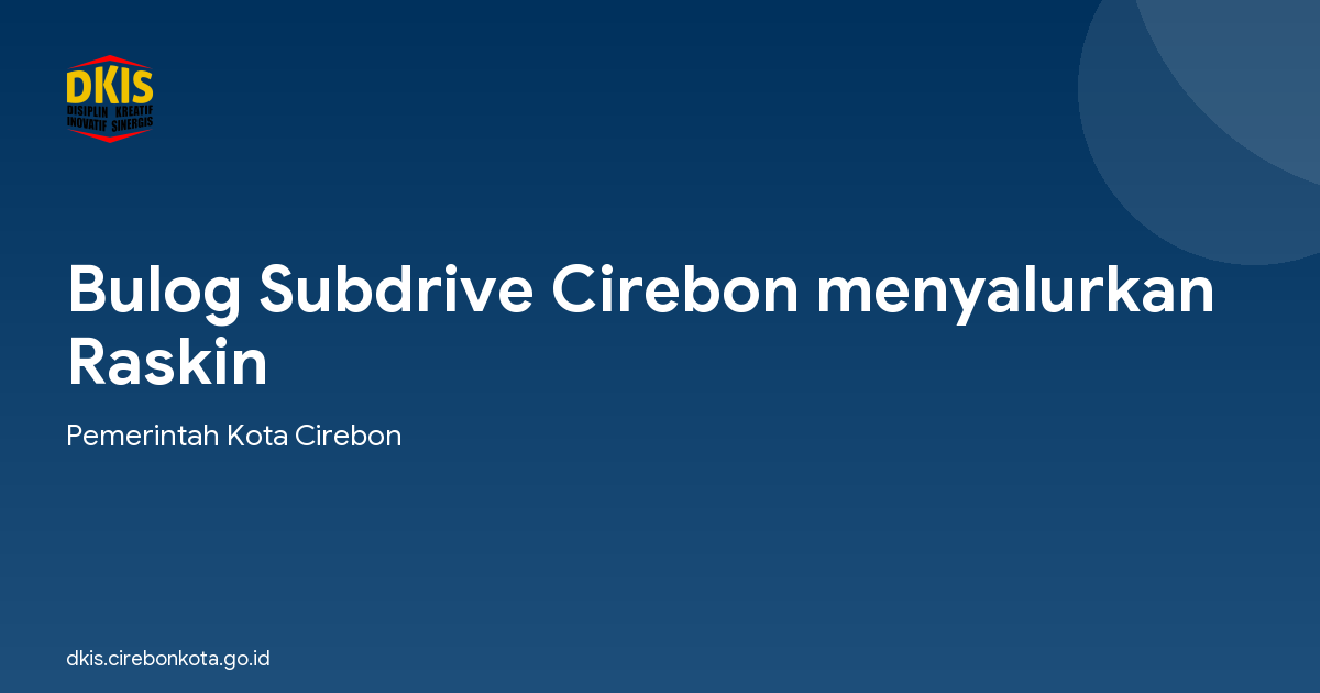 Bulog Subdrive Cirebon menyalurkan Raskin
