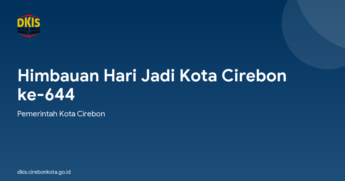 Himbauan Hari Jadi Kota Cirebon ke-644