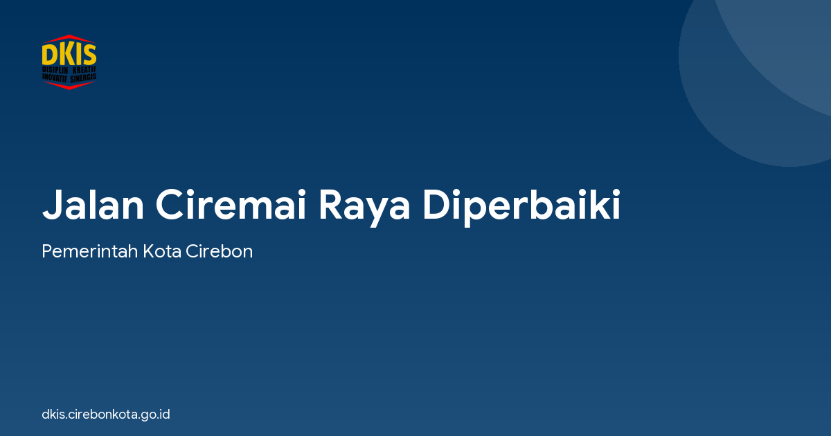 Jalan Ciremai Raya Diperbaiki