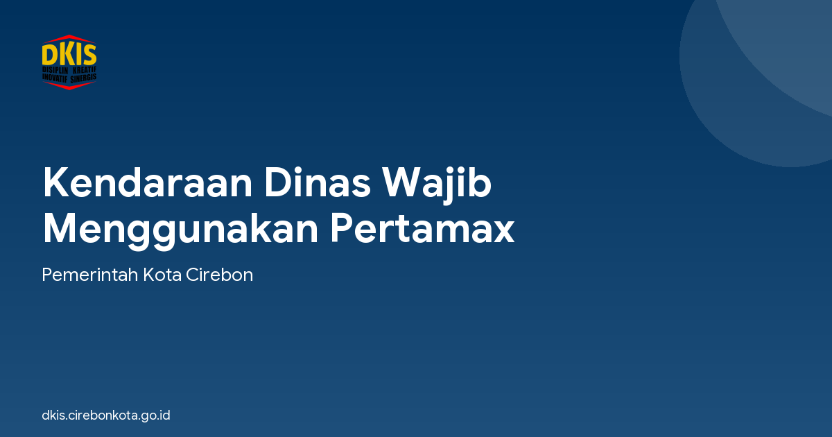 Kendaraan Dinas Wajib Menggunakan Pertamax