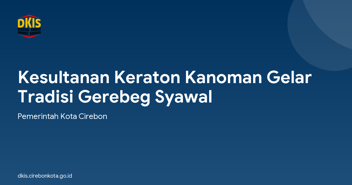 Kesultanan Keraton Kanoman Gelar Tradisi Gerebeg Syawal