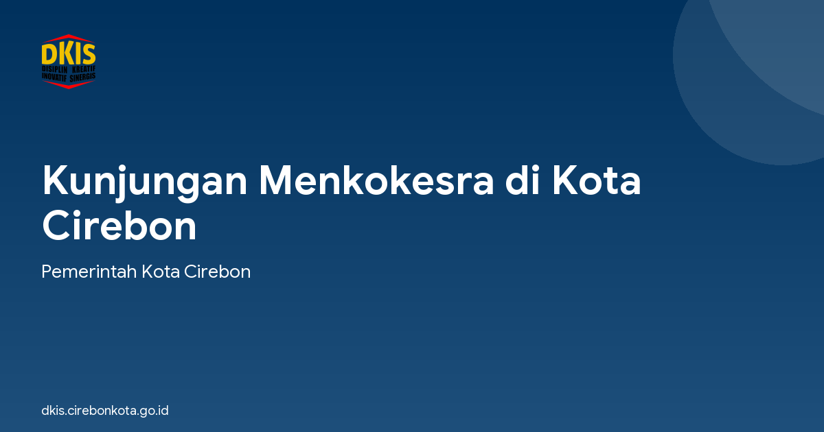 Kunjungan Menkokesra di Kota Cirebon
