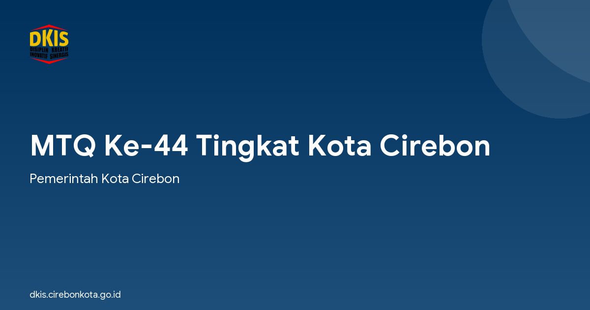 MTQ Ke-44 Tingkat Kota Cirebon