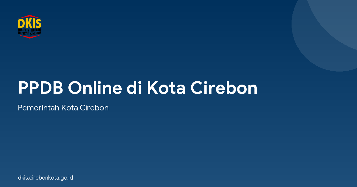PPDB Online di Kota Cirebon