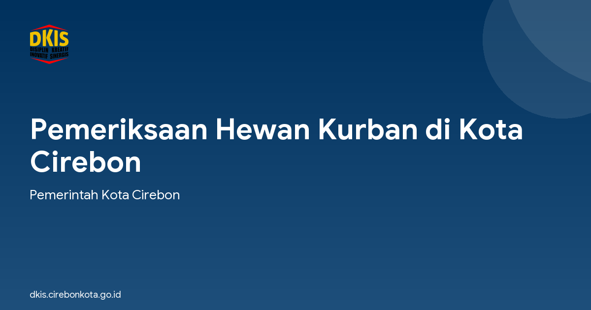 Pemeriksaan Hewan Kurban di Kota Cirebon
