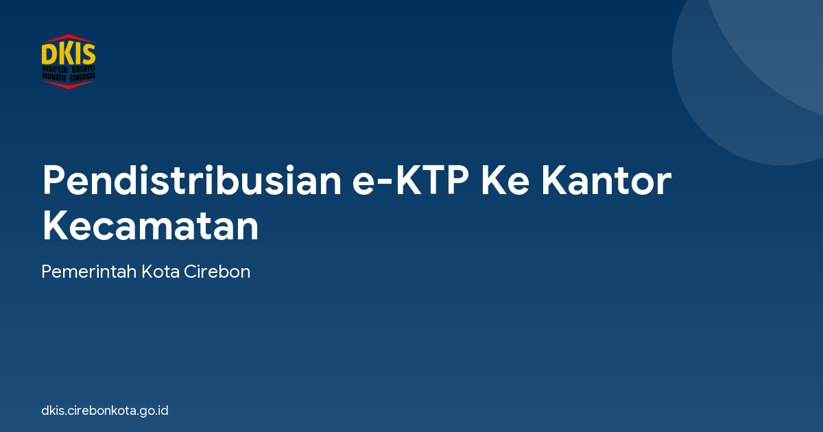 Pendistribusian e-KTP Ke Kantor Kecamatan