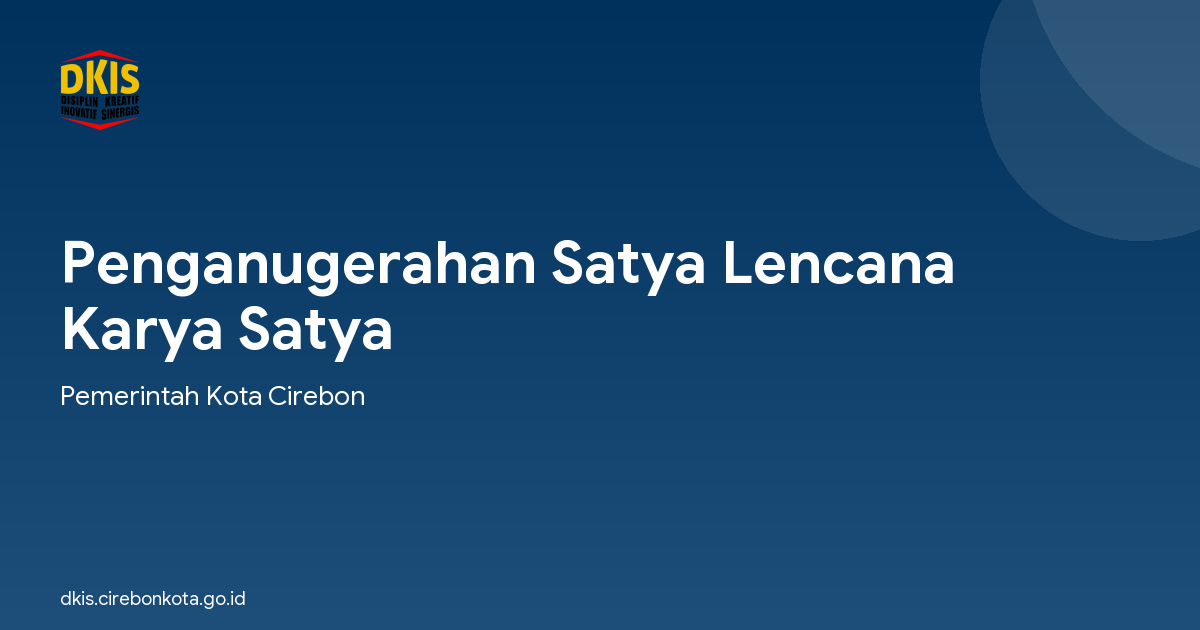 Penganugerahan Satya Lencana Karya Satya