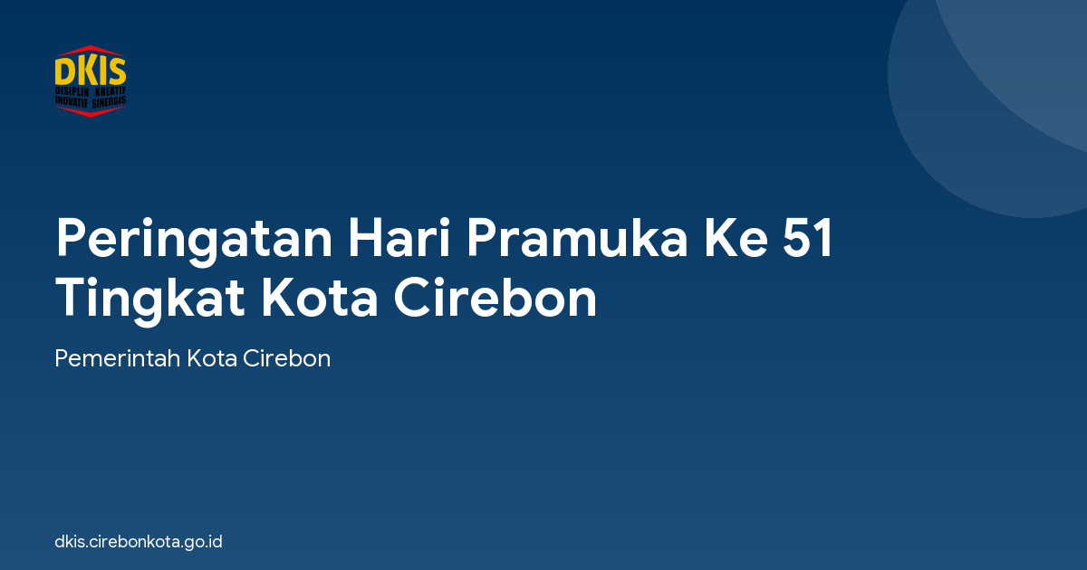 Peringatan Hari Pramuka Ke 51 Tingkat Kota Cirebon