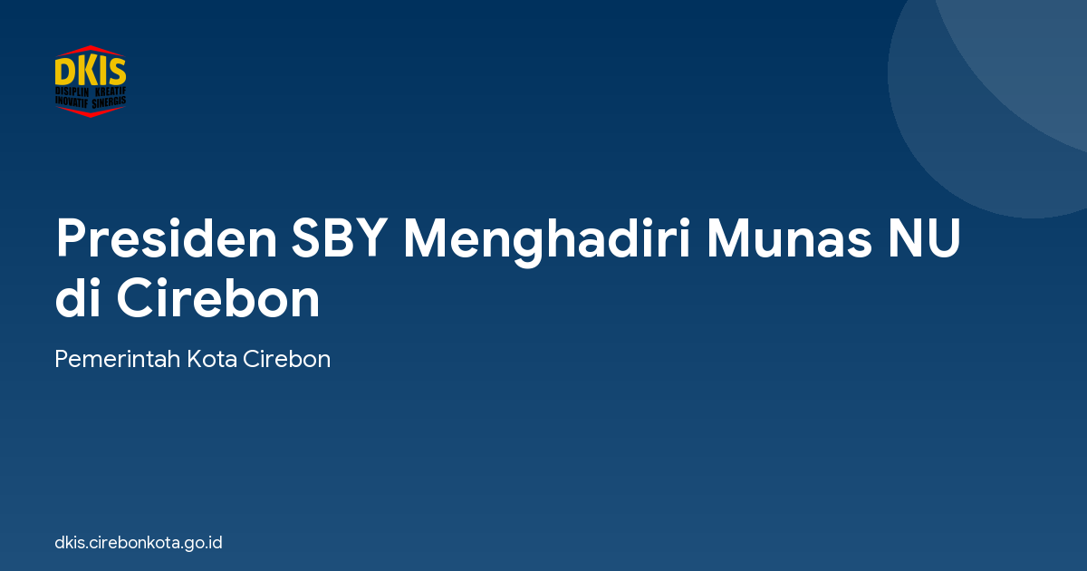 Presiden SBY Menghadiri Munas NU di Cirebon
