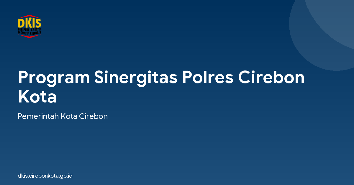 Program Sinergitas Polres Cirebon Kota