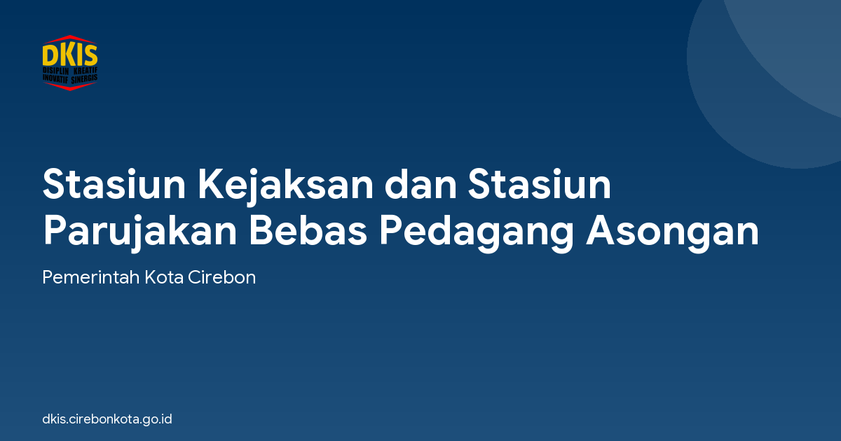 Stasiun Kejaksan dan Stasiun Parujakan Bebas Pedagang Asongan