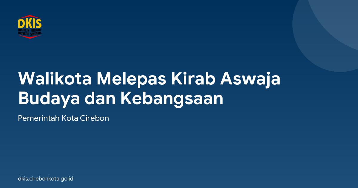 Walikota Melepas Kirab Aswaja Budaya dan Kebangsaan